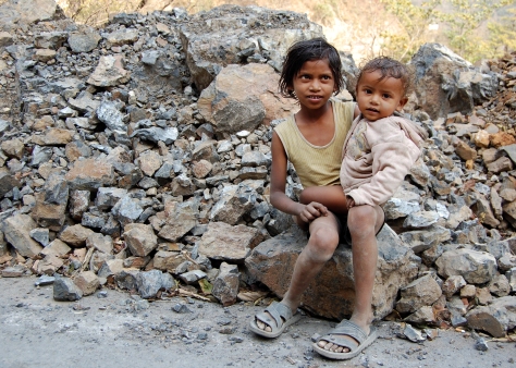 Kids in Rishikesh, India